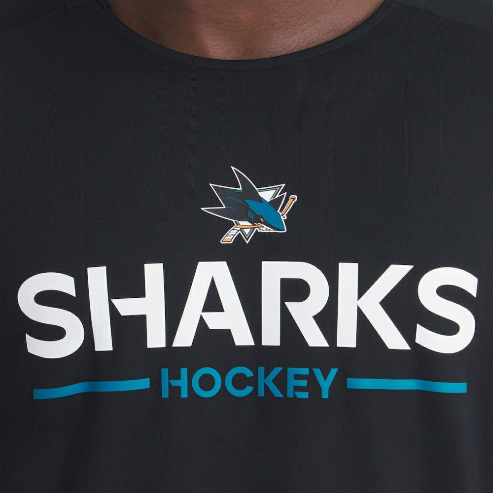 NHL San Jose Sharks Fanatics Authentic Pro Rink Tech Long Sleeve T-Shirt - Black