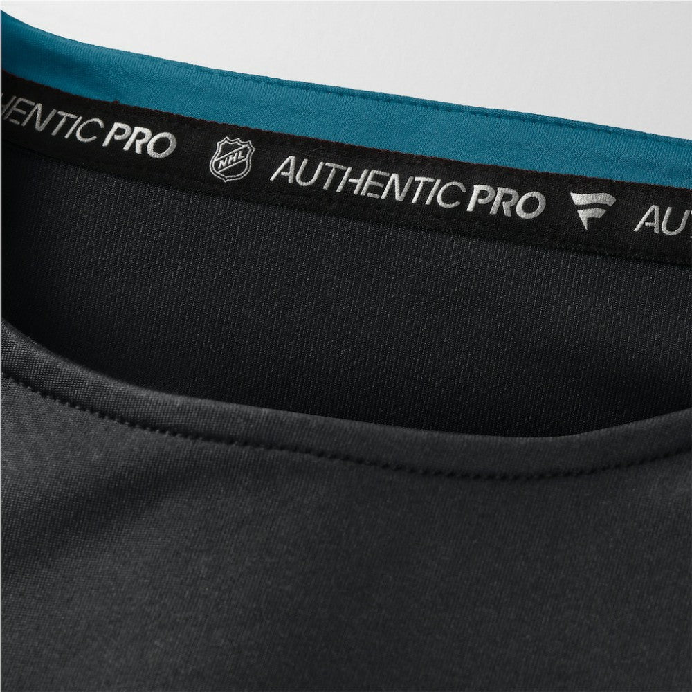 NHL San Jose Sharks Fanatics Authentic Pro Rink Tech Long Sleeve T-Shirt - Black
