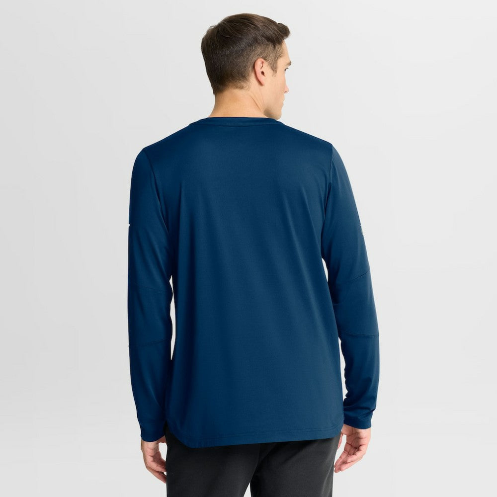 NHL Seattle Kraken Fanatics Authentic Pro Rink Tech Long Sleeve T-Shirt - Navy