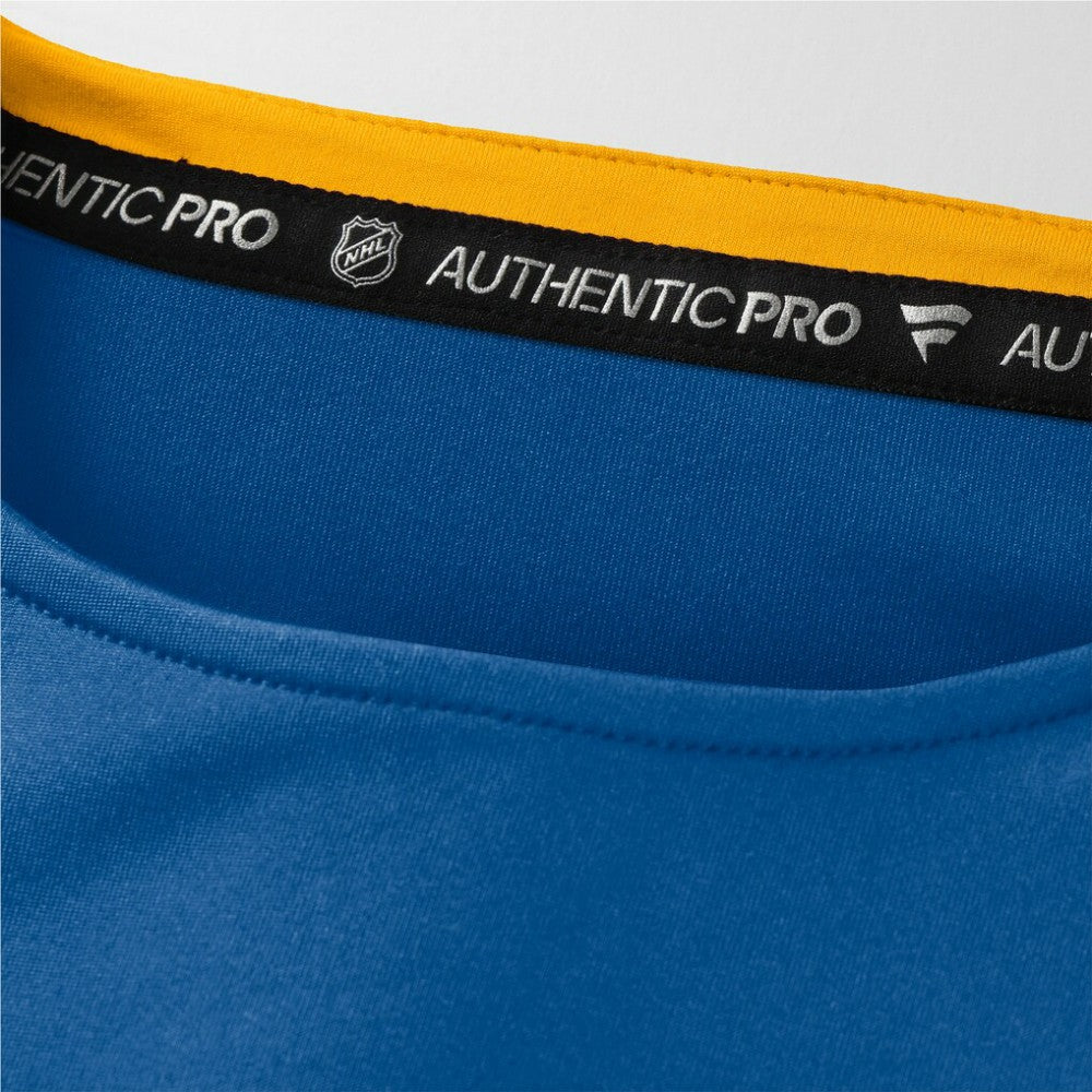 NHL St. Louis Blues Fanatics Authentic Pro Rink Tech Long Sleeve T-Shirt - Blue