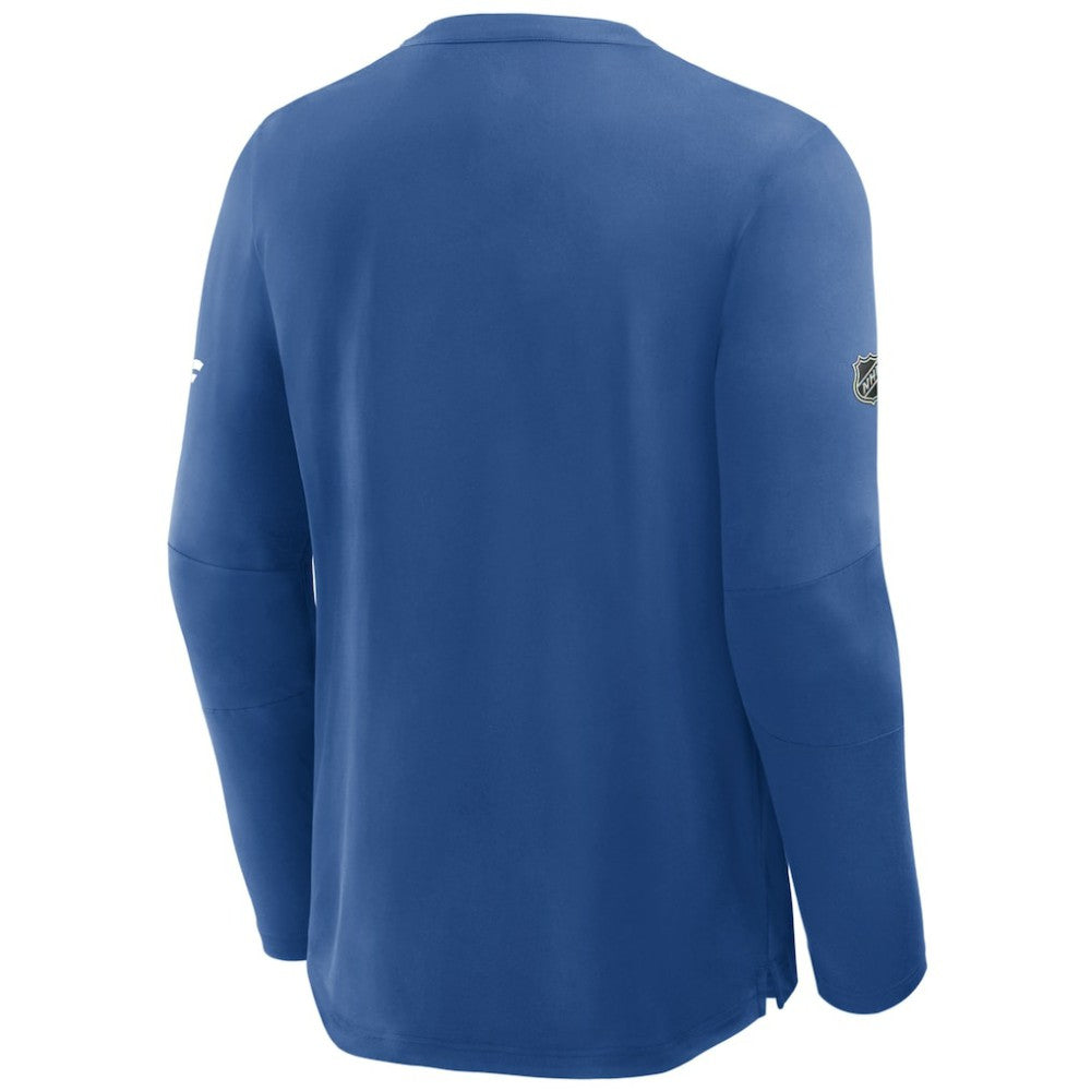 NHL New York Rangers Fanatics Authentic Pro Rink Centennial Tech Long Sleeve T-Shirt - Blue