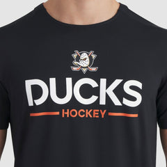 NHL Anaheim Ducks Fanatics Authentic Pro Rink Tech T-Shirt - Black