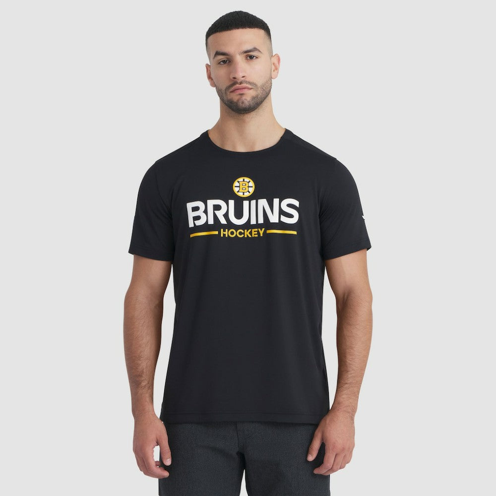 NHL Boston Bruins Fanatics Authentic Pro Rink Tech T-Shirt - Black