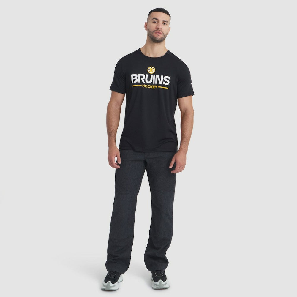 NHL Boston Bruins Fanatics Authentic Pro Rink Tech T-Shirt - Black