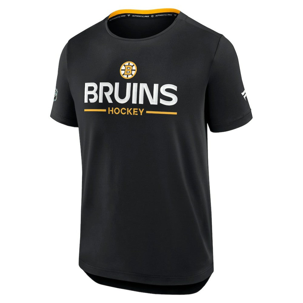 NHL Boston Bruins Fanatics Authentic Pro Rink Tech T-Shirt - Black