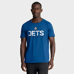 NHL Winnipeg Jets Fanatics Authentic Pro Rink Tech T-Shirt - Blue