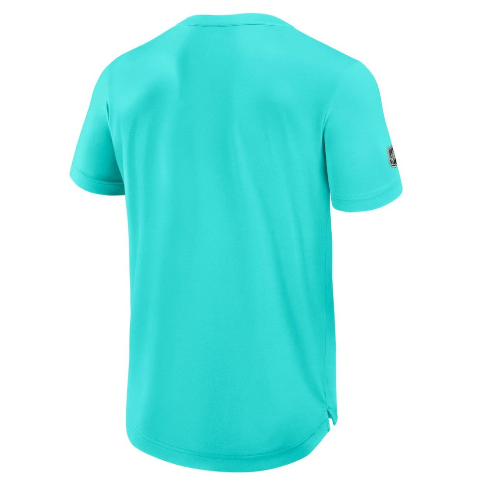 NHL Seattle Kraken Fanatics Authentic Pro Rink Tech T-Shirt - Light Blue