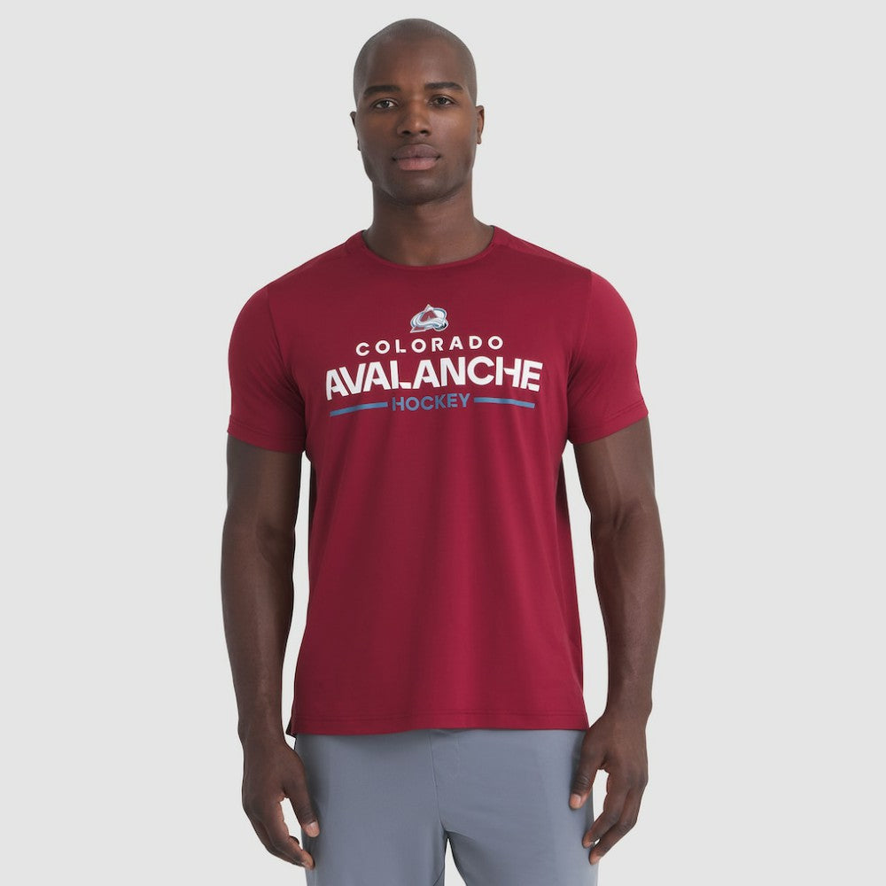 NHL Colorado Avalanche Fanatics Authentic Pro Rink Tech T-Shirt - Burgundy