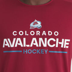 NHL Colorado Avalanche Fanatics Authentic Pro Rink Tech T-Shirt - Burgundy
