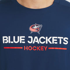 NHL Columbus Blue Jackets Fanatics Authentic Pro Rink Tech T-Shirt - Navy