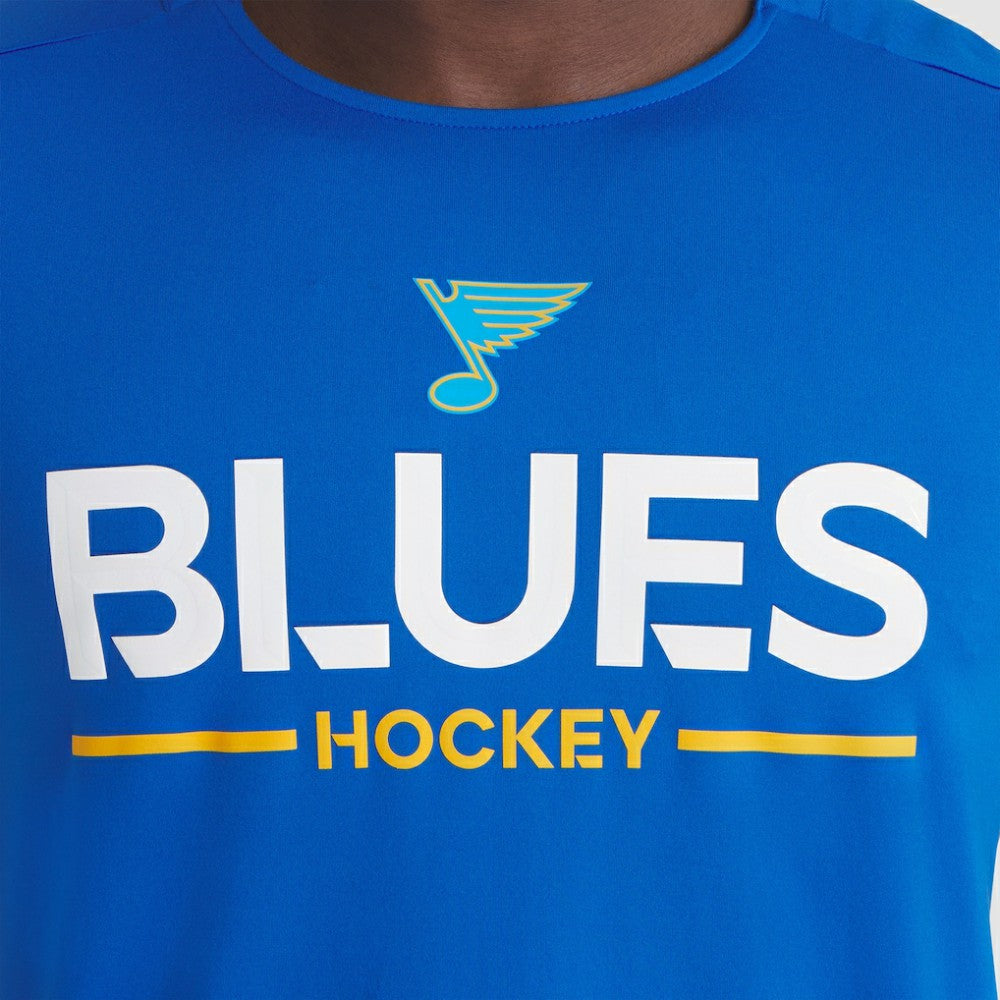 NHL St. Louis Blues Fanatics Authentic Pro Rink Tech T-Shirt - Blue