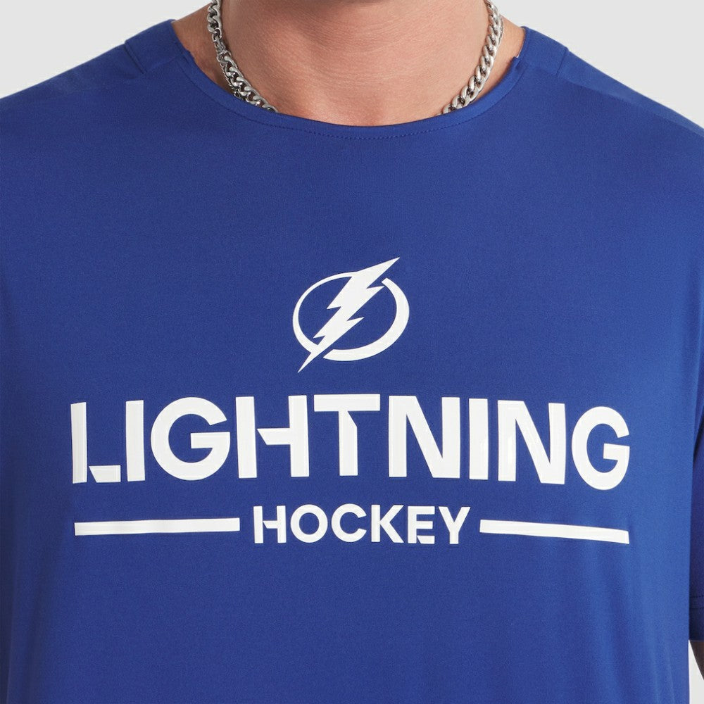 NHL Tampa Bay Lightning Fanatics Authentic Pro Rink Tech T-Shirt - Blue