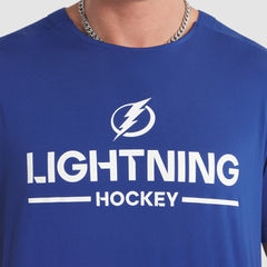NHL Tampa Bay Lightning Fanatics Authentic Pro Rink Tech T-Shirt - Blue