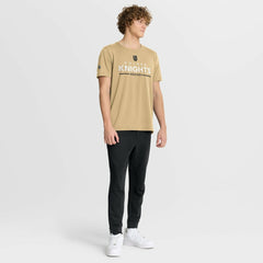 NHL Vegas Golden Knights Fanatics Authentic Pro Rink Tech T-Shirt - Gold