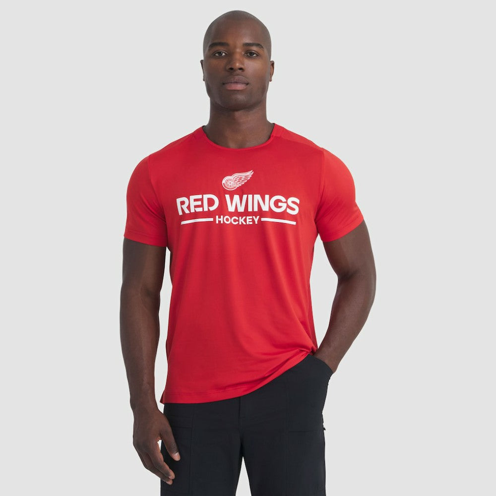 NHL Detroit Red Wings Fanatics Authentic Pro Rink Tech T-Shirt - Red