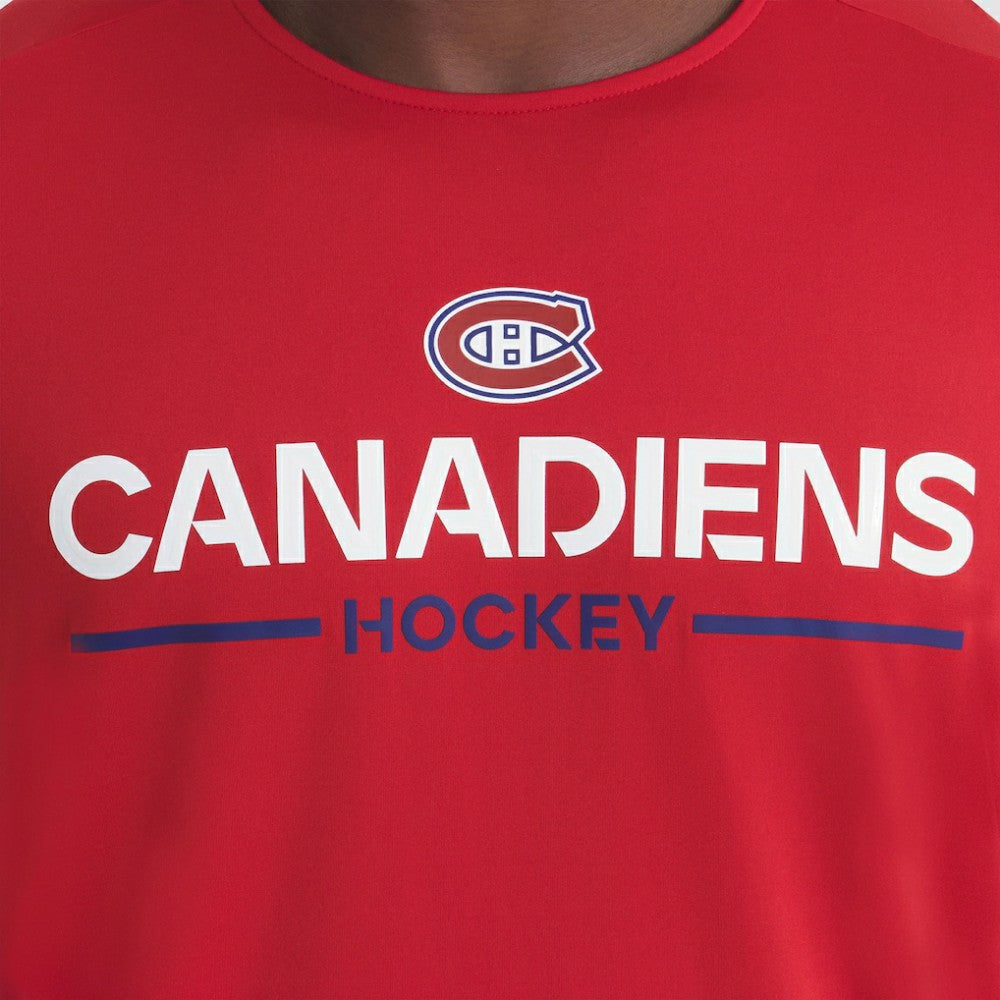 NHL Montreal Canadiens Fanatics Authentic Pro Rink Tech T-Shirt - Red