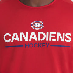 NHL Montreal Canadiens Fanatics Authentic Pro Rink Tech T-Shirt - Red
