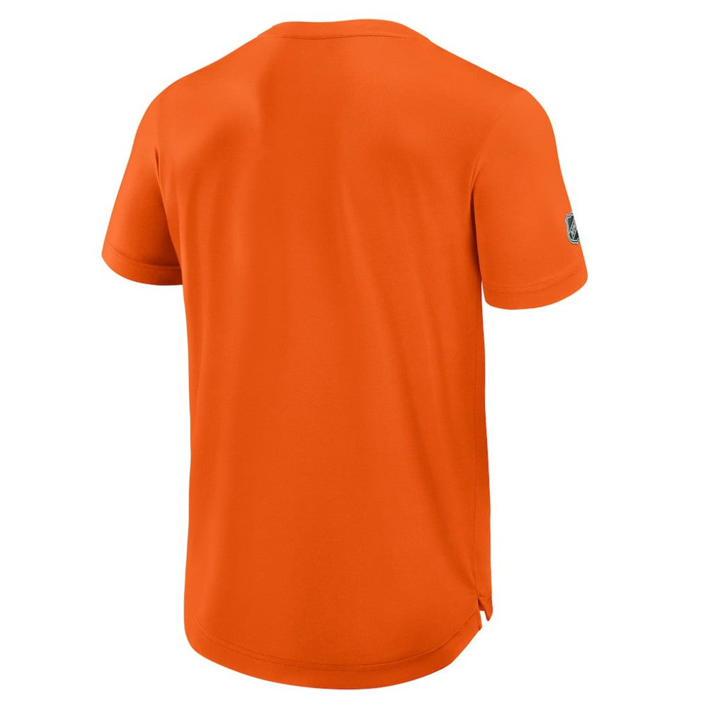NHL Philadelphia Flyers Fanatics Authentic Pro Rink Tech T-Shirt - Orange