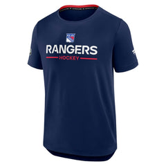 NHL New York Rangers Fanatics Authentic Pro Rink Tech T-Shirt - Navy
