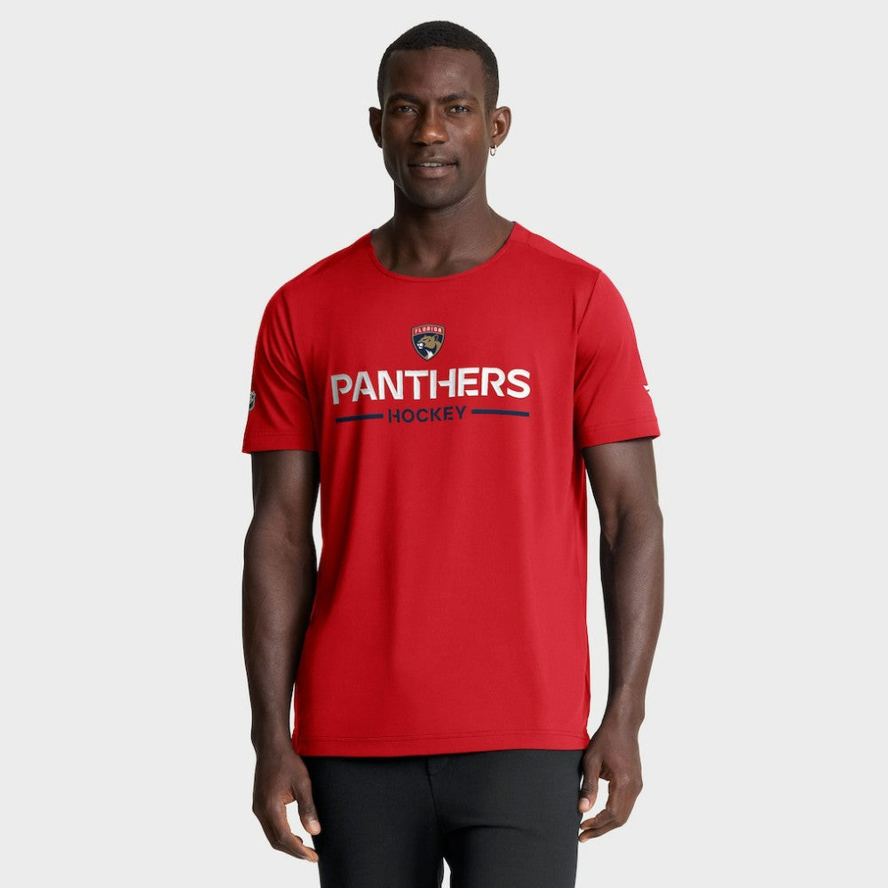 NHL Florida Panthers Fanatics Authentic Pro Rink Tech T-Shirt - Red