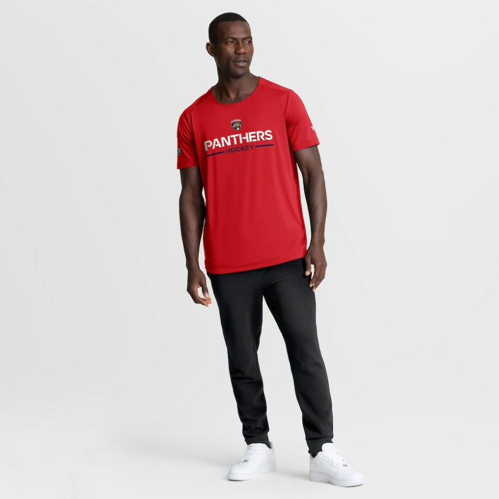 NHL Florida Panthers Fanatics Authentic Pro Rink Tech T-Shirt - Red