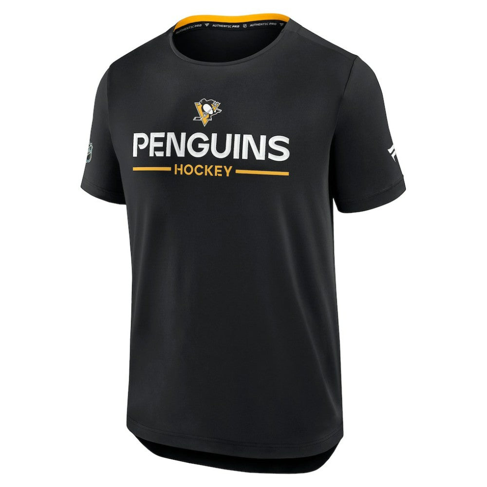 NHL Pittsburgh Penguins Fanatics Authentic Pro Rink Tech T-Shirt - Black