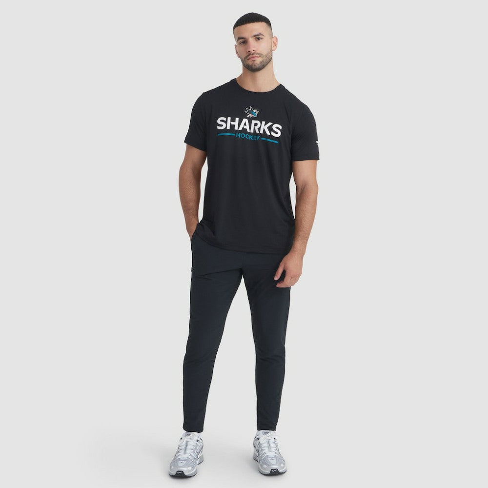 NHL San Jose Sharks Fanatics Authentic Pro Rink Tech T-Shirt - Black