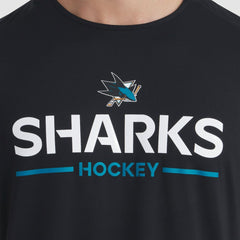 NHL San Jose Sharks Fanatics Authentic Pro Rink Tech T-Shirt - Black