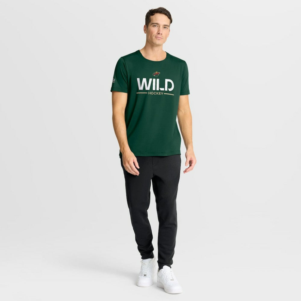 NHL Minnesota Wild Fanatics Authentic Pro Rink Tech T-Shirt - Green