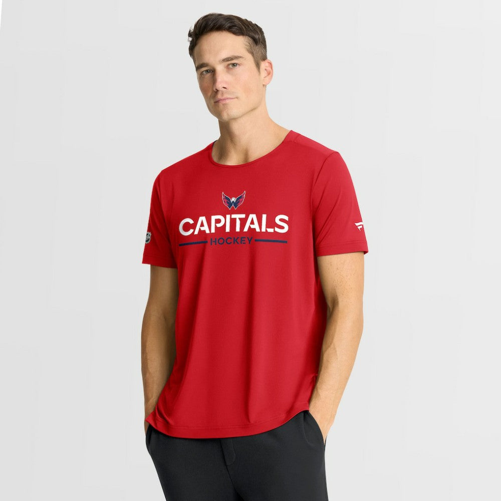 NHL Washington Capitals Fanatics Authentic Pro Rink Tech T-Shirt - Red