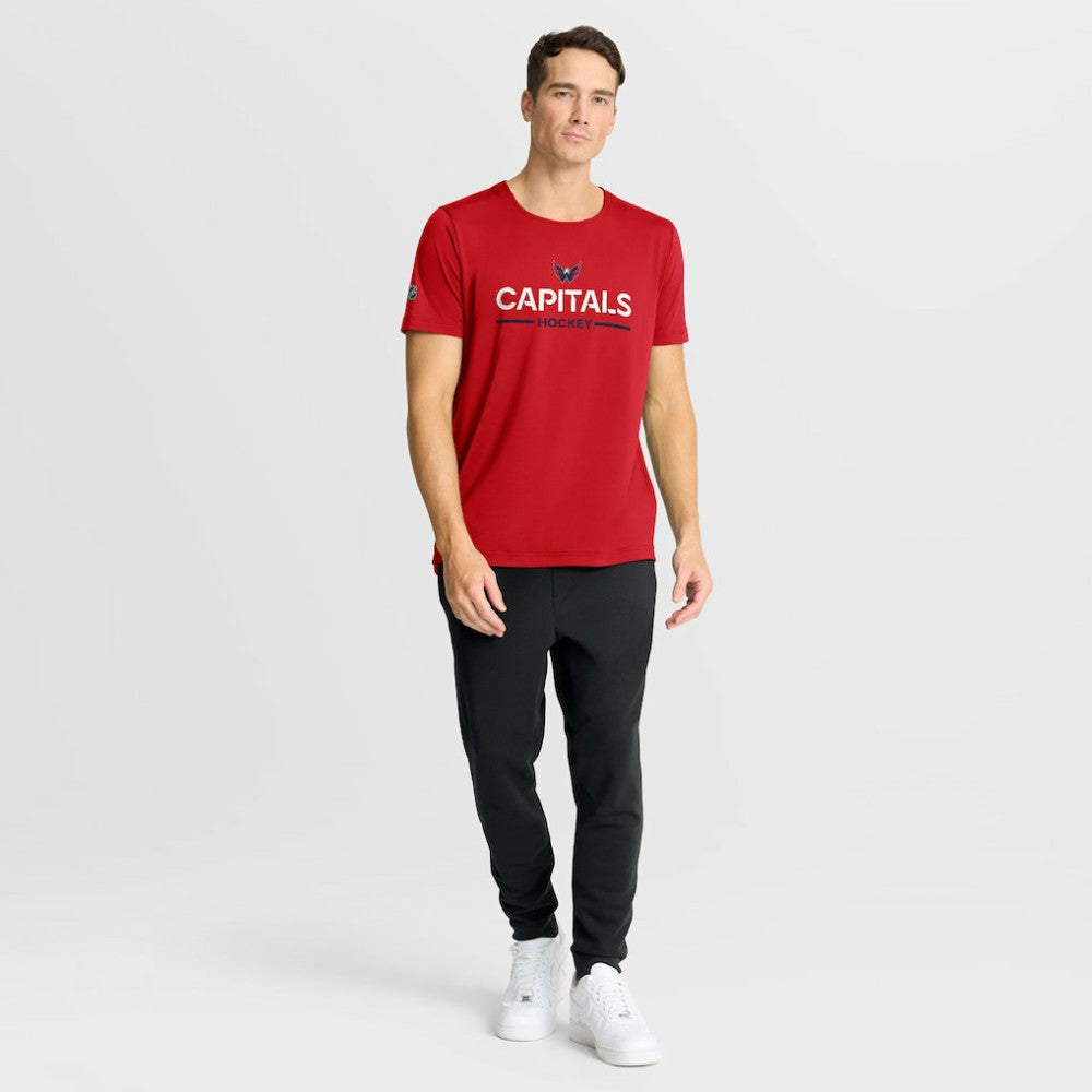 NHL Washington Capitals Fanatics Authentic Pro Rink Tech T-Shirt - Red