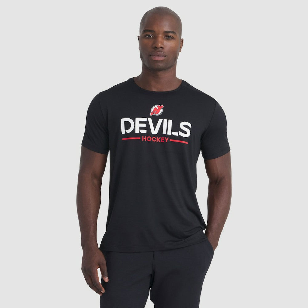 NHL New Jersey Devils Fanatics Authentic Pro Rink Tech T-Shirt - Black