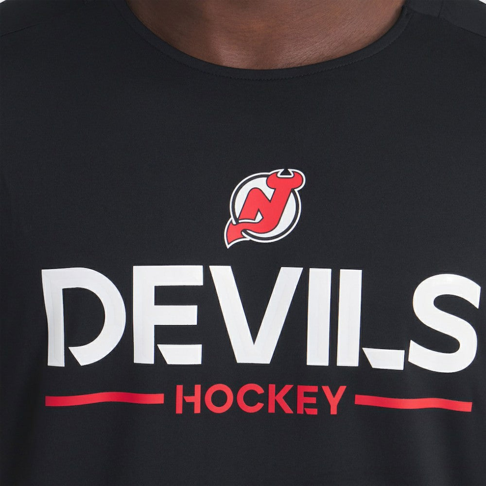 NHL New Jersey Devils Fanatics Authentic Pro Rink Tech T-Shirt - Black