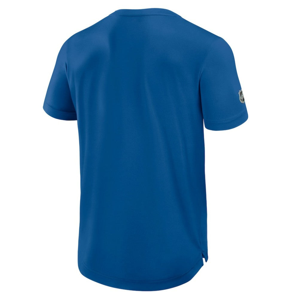 NHL New York Rangers Fanatics Authentic Pro Rink Centennial Tech T-Shirt - Blue
