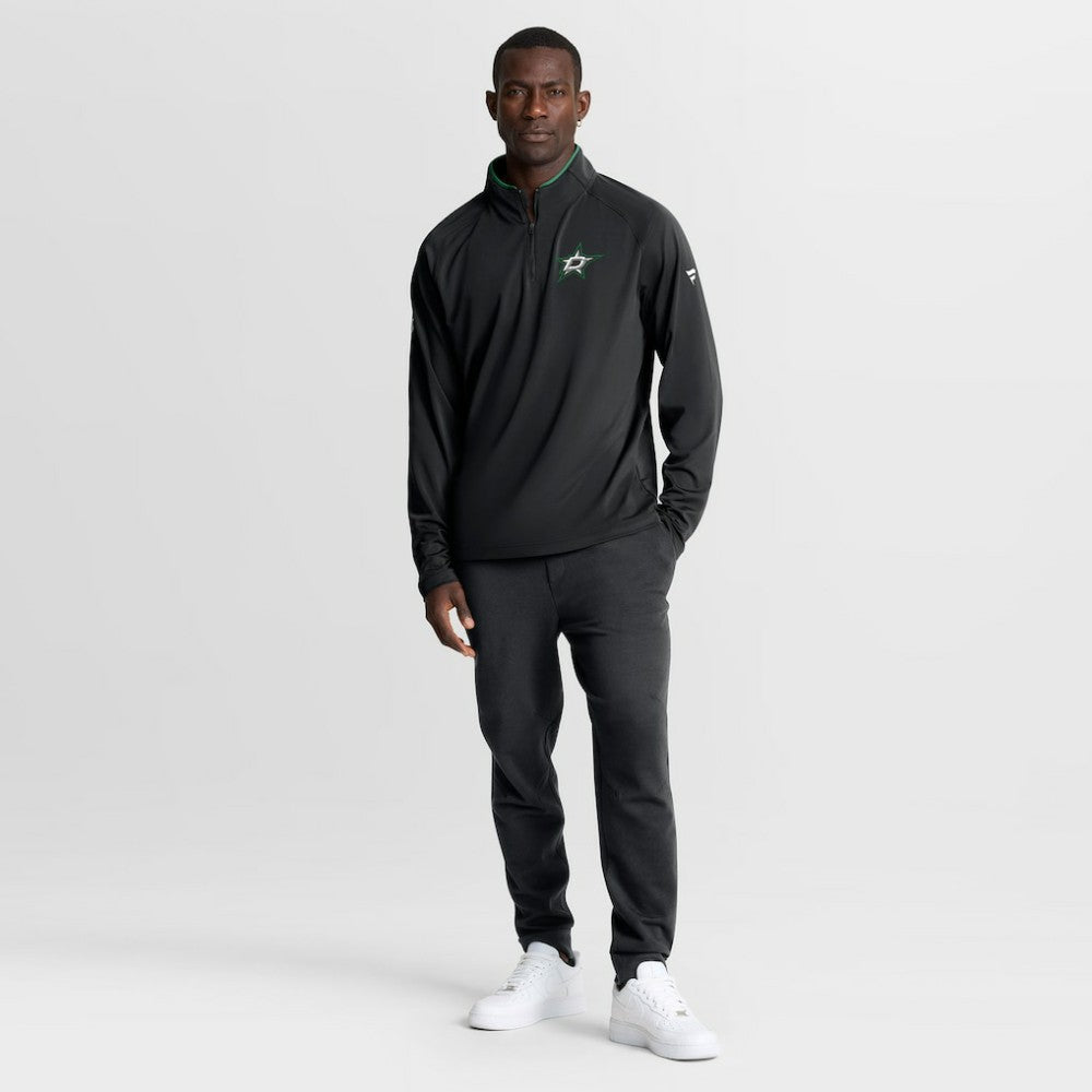 NHL Dallas Stars Fanatics Authentic Pro Rink Training Quarter-Zip Pullover - Black