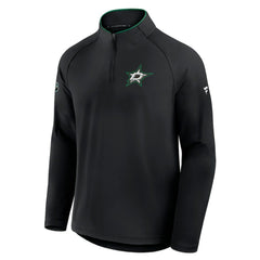 NHL Dallas Stars Fanatics Authentic Pro Rink Training Quarter-Zip Pullover - Black
