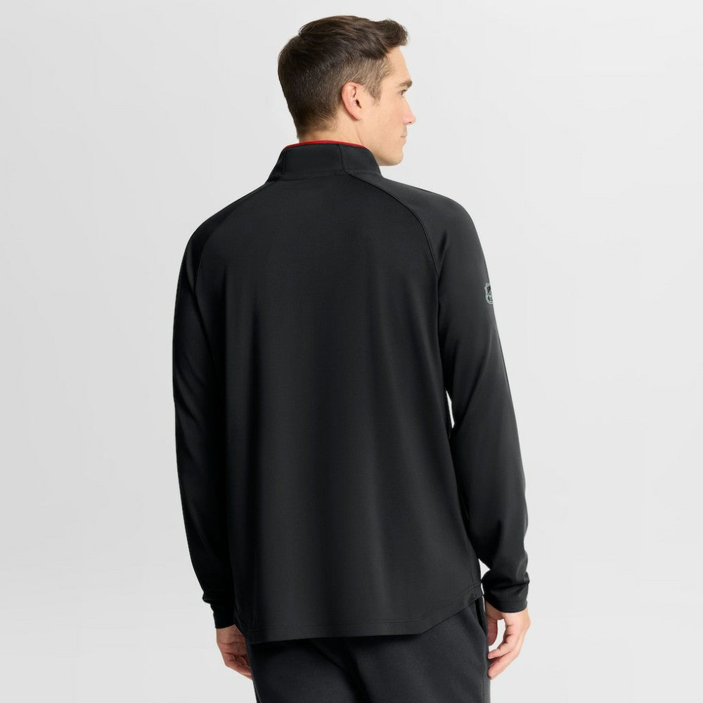 NHL Chicago Blackhawks Fanatics Authentic Pro Rink Training Quarter-Zip Pullover - Black