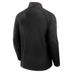 NHL Detroit Red Wings Fanatics Authentic Pro Rink Training Quarter-Zip Pullover - Black