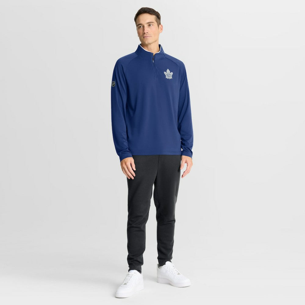 NHL Toronto Maple Leafs Fanatics Authentic Pro Rink Training Quarter-Zip Pullover - Blue