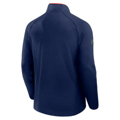 NHL Washington Capitals Fanatics Authentic Pro Rink Training Quarter-Zip Pullover - Navy