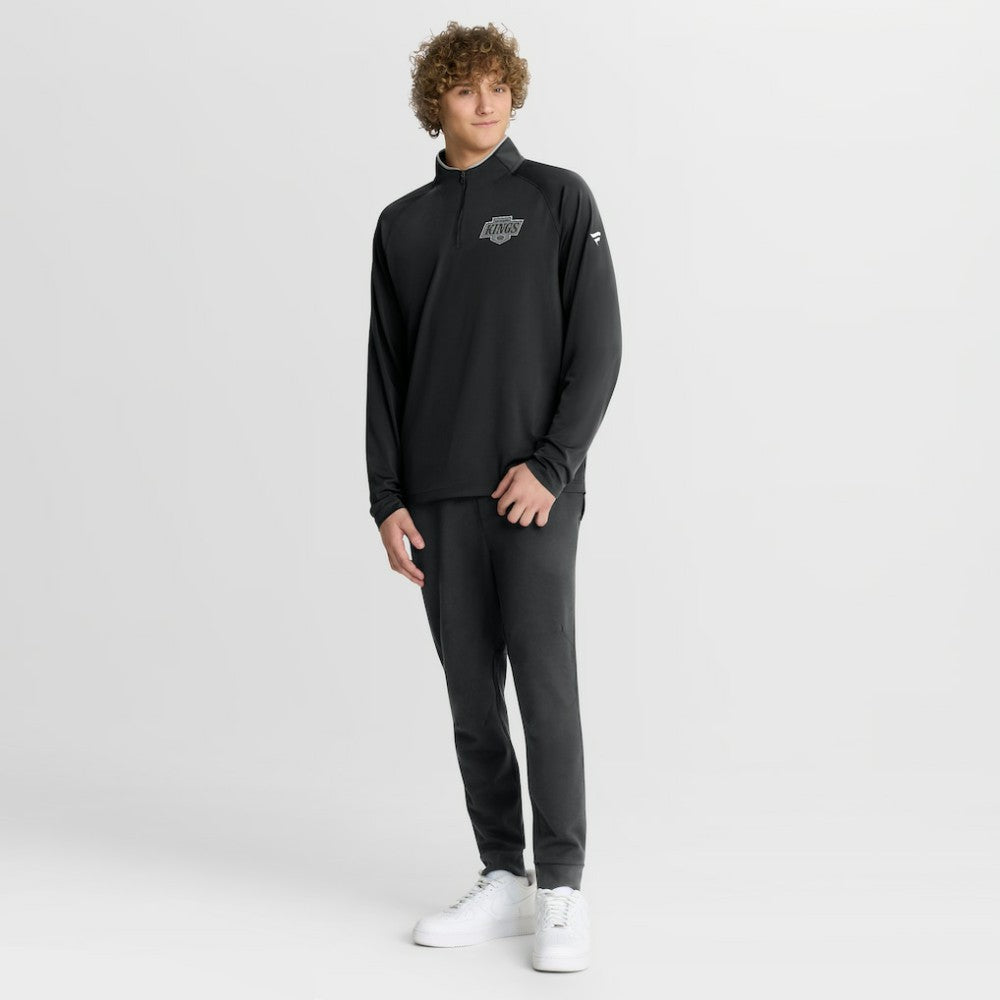 NHL Los Angeles Kings Fanatics Authentic Pro Rink Training Quarter-Zip Pullover - Black