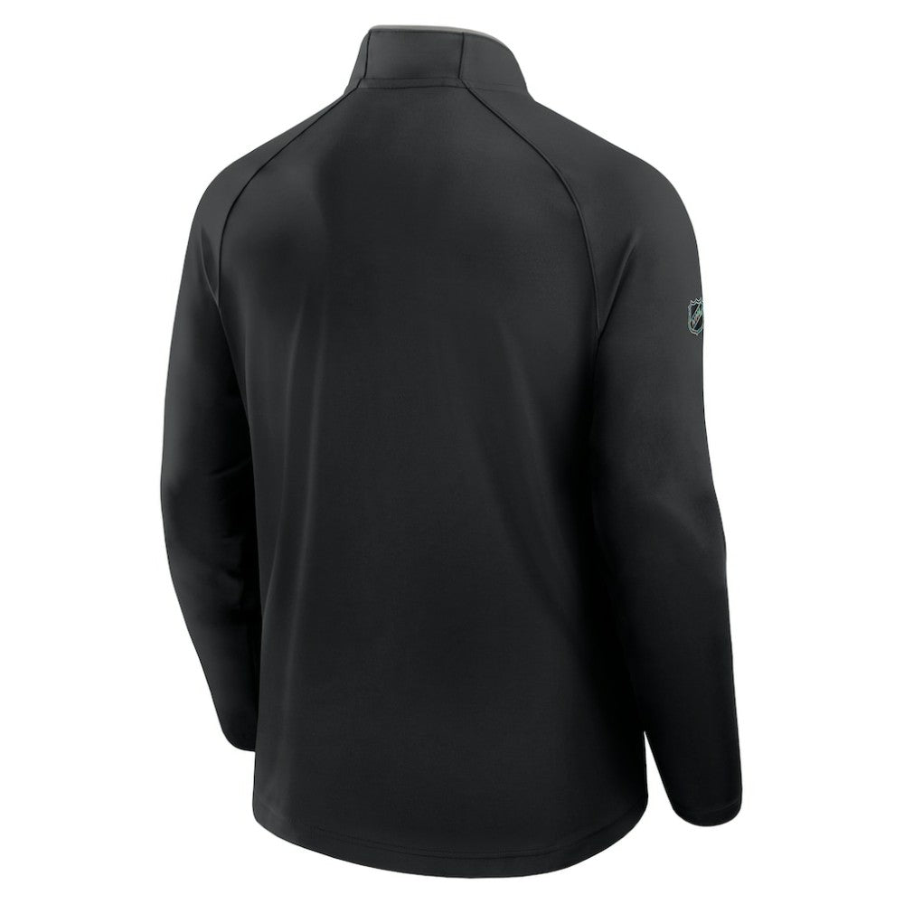 NHL Los Angeles Kings Fanatics Authentic Pro Rink Training Quarter-Zip Pullover - Black
