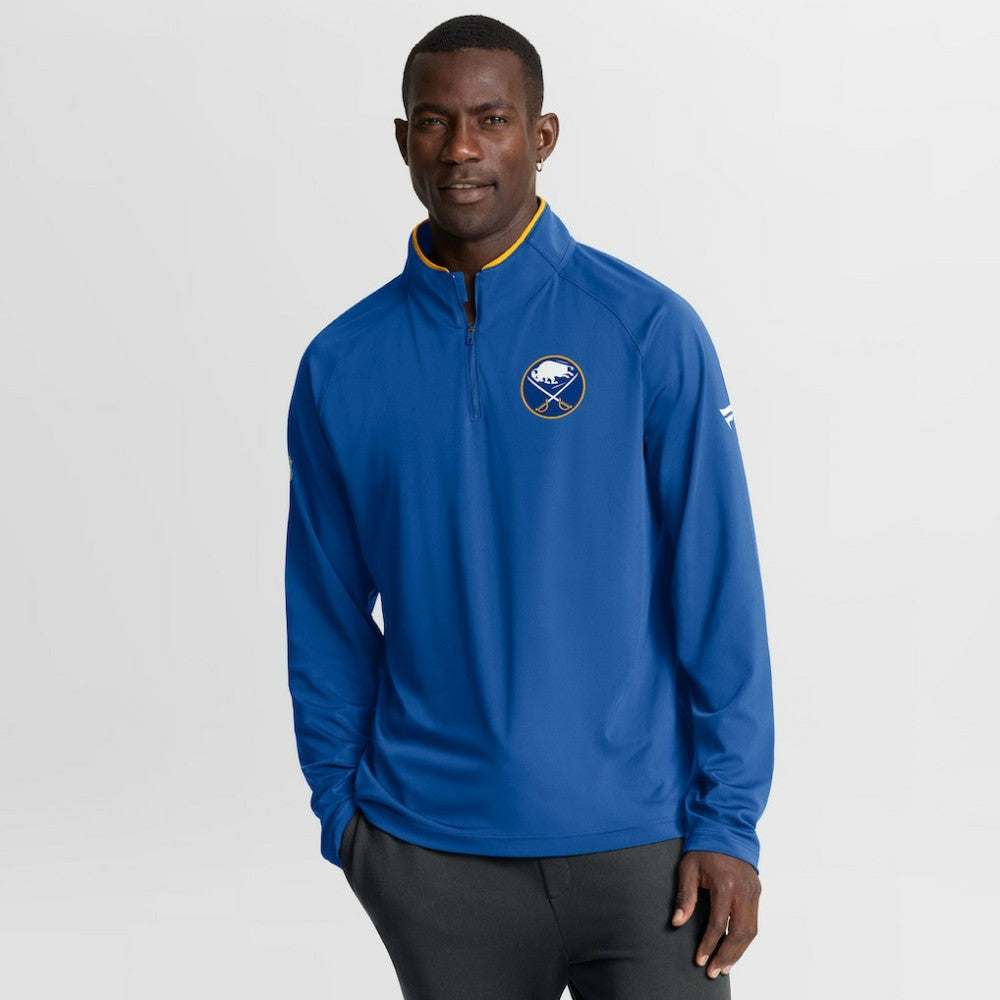 NHL Buffalo Sabres Fanatics Authentic Pro Rink Training Quarter-Zip Pullover - Royal