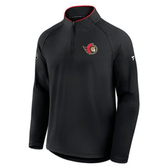 NHL Ottawa Senators Fanatics Authentic Pro Rink Training Quarter-Zip Pullover - Black