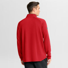 NHL Chicago Blackhawks Fanatics Authentic Pro Rink Training Centennial Raglan Quarter-Zip Pullover - Red