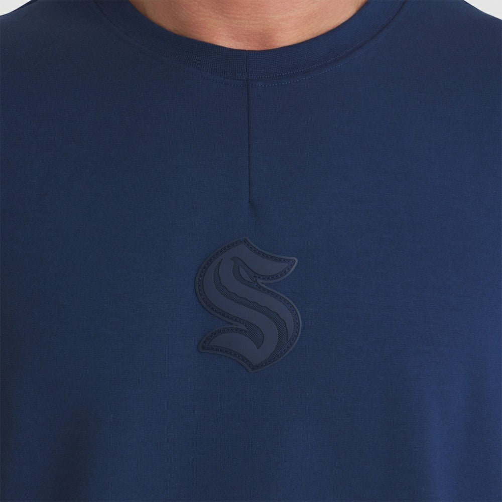 NHL Seattle Kraken Fanatics Authentic Pro Road Tri-Blend Sweatshirt - Deep Sea Blue