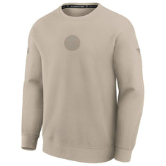 NHL New York Islanders Fanatics Authentic Pro Road Tri-Blend Sweatshirt - Tan