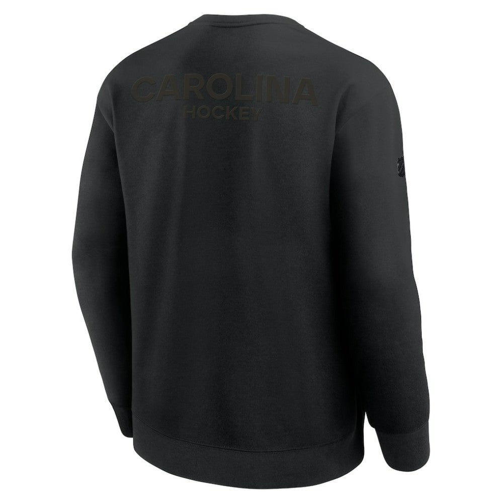 NHL Carolina Hurricanes Fanatics Authentic Pro Road Tri-Blend Sweatshirt - Black