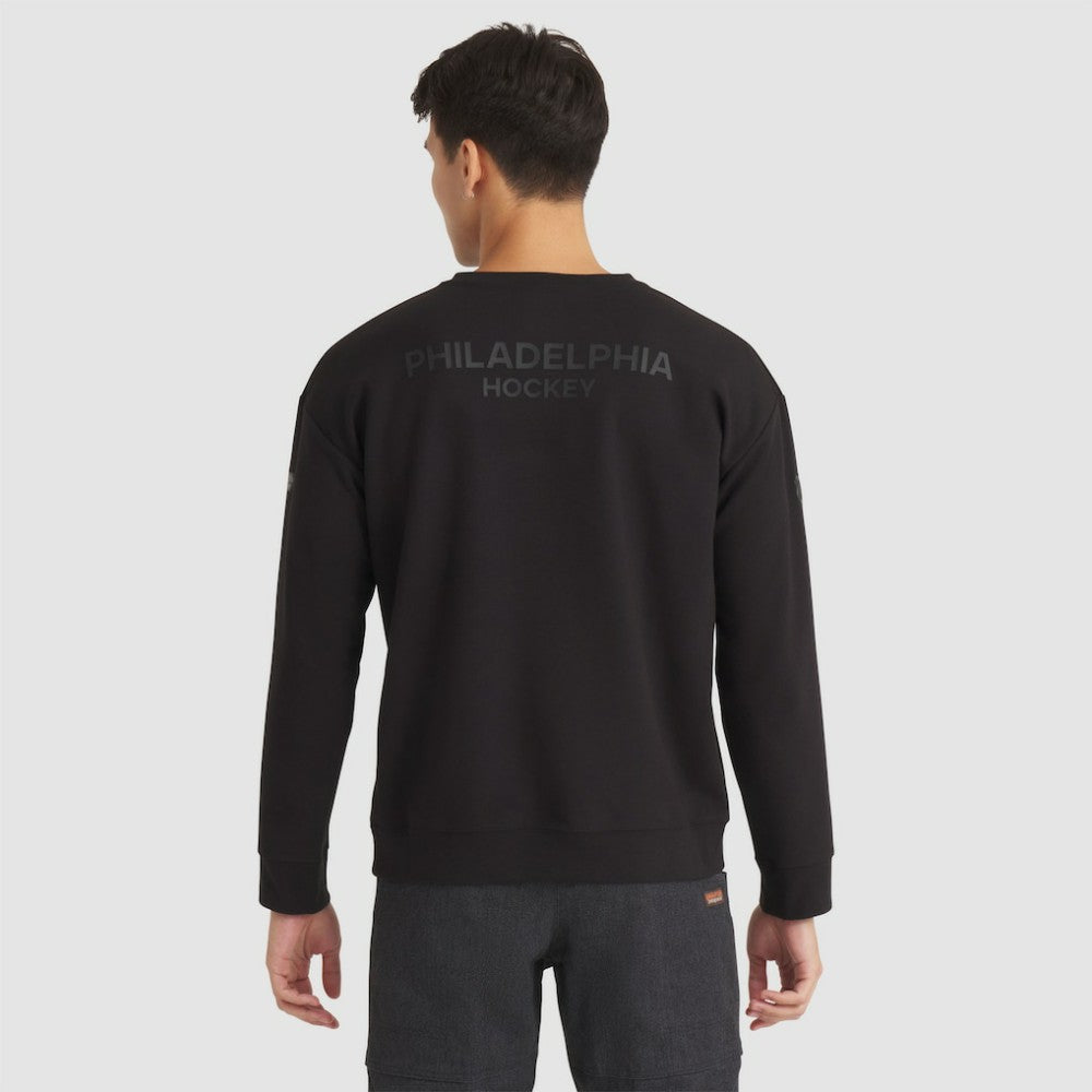 NHL Philadelphia Flyers Fanatics Authentic Pro Road Tri-Blend Sweatshirt - Black