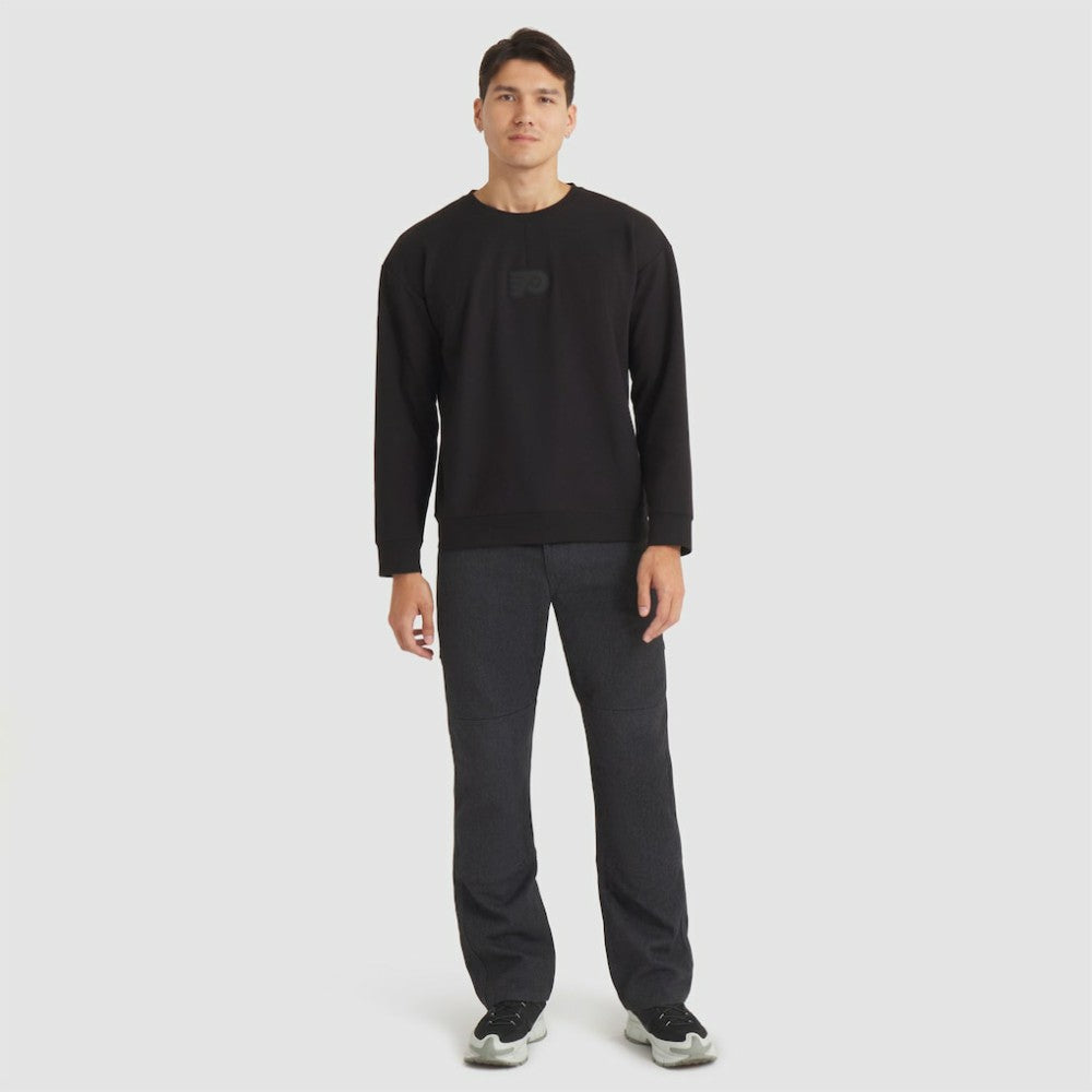 NHL Philadelphia Flyers Fanatics Authentic Pro Road Tri-Blend Sweatshirt - Black